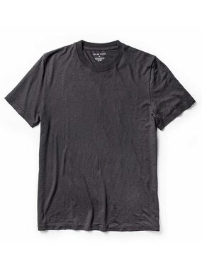 Taylor Stitch Mens Standard Issue Tee in  Charcoal Hemp